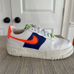 Nike Air Force 1 Low Pixel White Concord Crimson